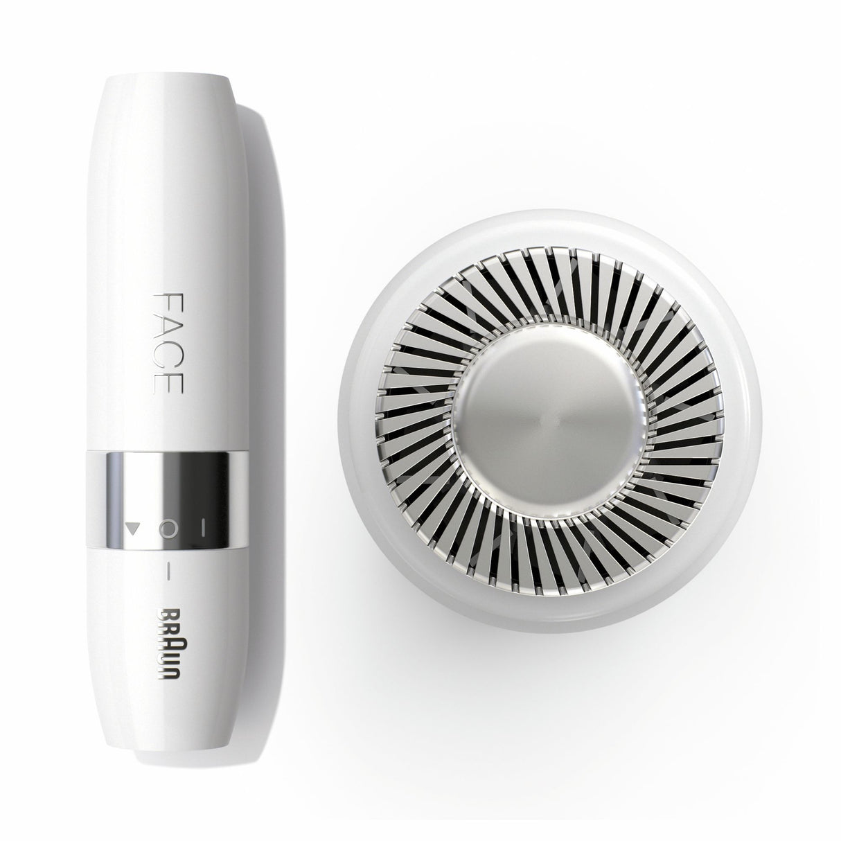 Rasoir Visage électrique pour femme Braun Face Mini FS1000 - Fonction Smart Light - Blanc