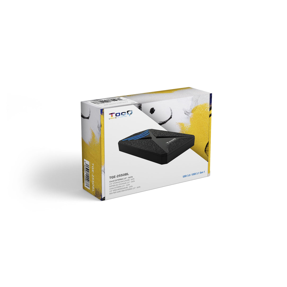 Boitier externe USB 3.1 TooQ TQE-2550 - S-ATA 2,5" (Noir)