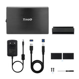 Boitier externe USB 3.1 TooQ TQE-3530 - S-ATA 3,5" (Noir)