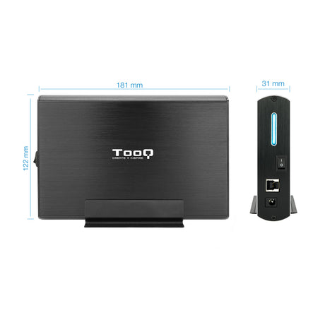 Boitier externe USB 3.1 TooQ TQE-3530 - S-ATA 3,5" (Noir)