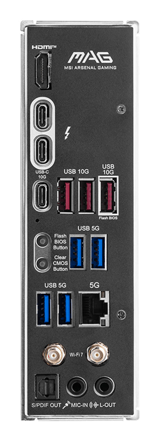 Carte mere - MSI - MAG Z890 TOMAHAWK WIFI - Wi-Fi 7, 5G LAN, Thunderbolt, PCIe 5.0, Intel Core Ultra