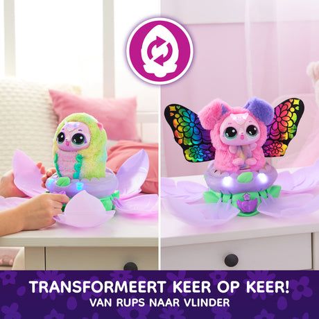 Bloomables Ma fleur magique, 100 Sons & Réactions, Kittyfly by Hatchimals, des 5 ans, Modele aléatoire