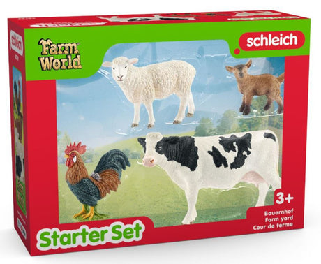 Figurines Mes Premiers Animaux de la Ferme, Coffret de 4 animaux, SCHLEICH 42729 Farm World, des 5 ans