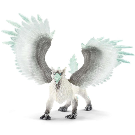 Griffon de Glace, Figurine d'Action, Jouet schleich Réaliste et Durable aux Ailes Mobiles - Cadeau Pour Garçons et Filles des 7 ans