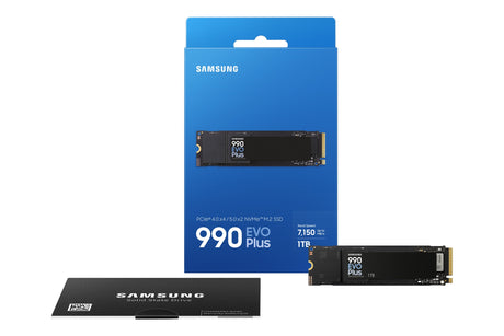 SAMSUNG - 990 EVO Plus - SSD Interne - 1 To - NVMe M.2 PCIe 4.0x4 - Vitesse lecture jusqu'a 7 250 Mo/s
