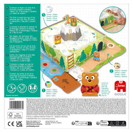 Jeu de Société - GOULA - L'Aventure des Oursons - Le premier a atteindre le sommet remporte la partie