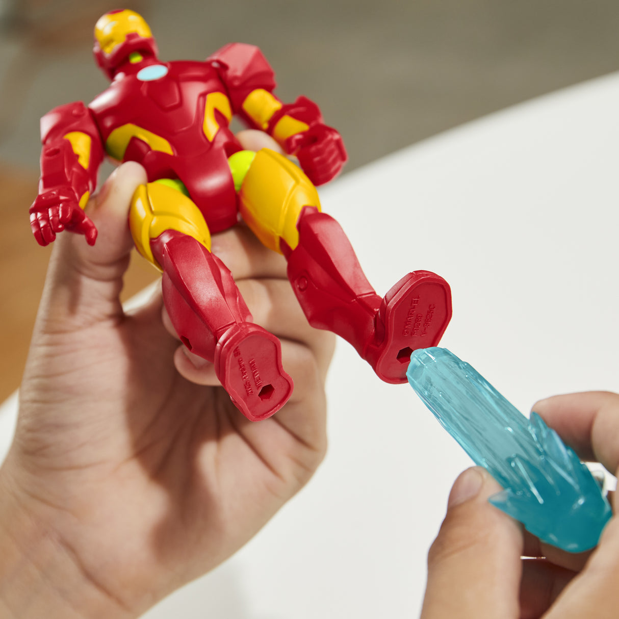 MixMashers Iron Man, figurine 12 cm personnalisable a mélanger et combiner avec accessoires, Marvel, des 4 ans