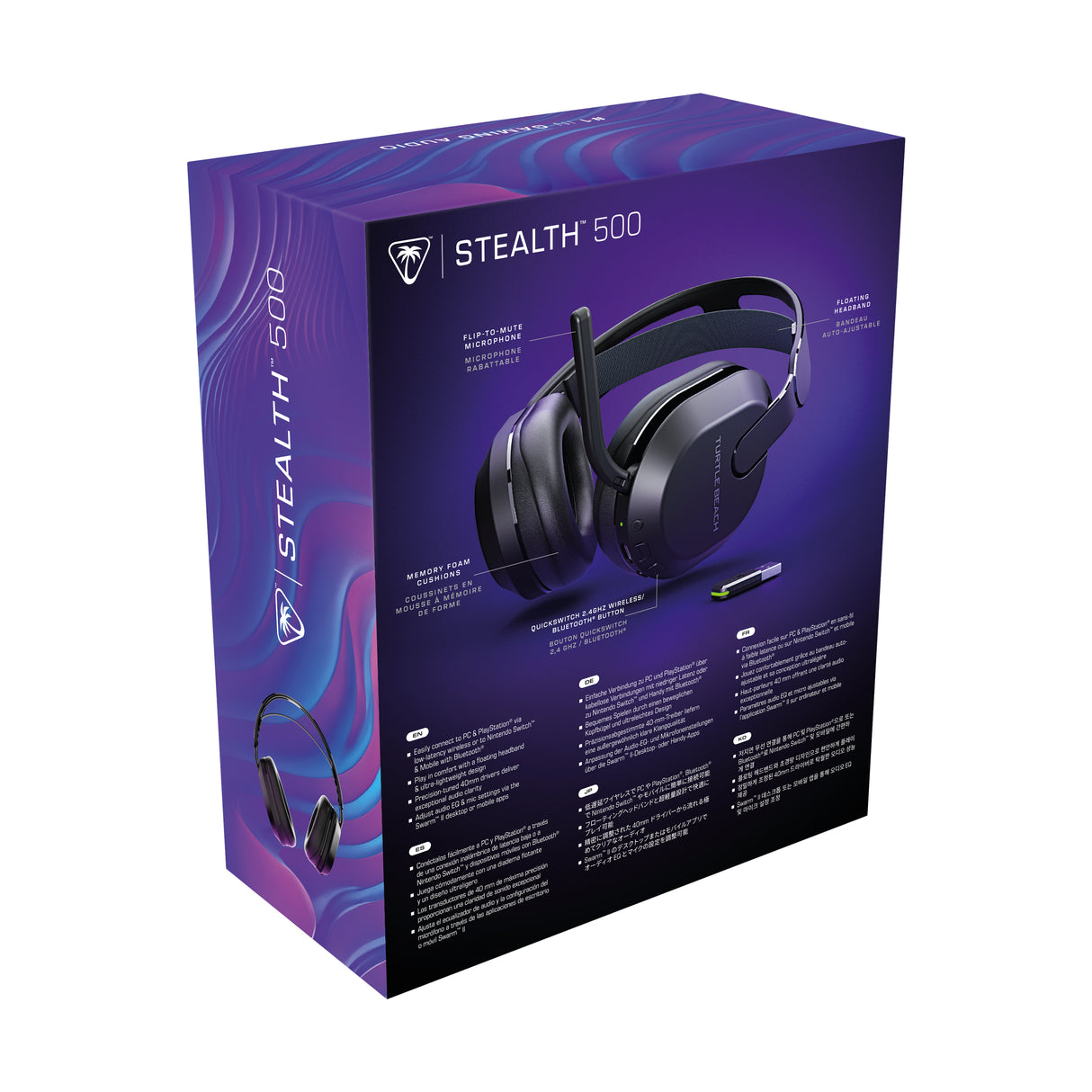 Casque de gaming sans fil - TURTLE BEACH - Stealth™ 500 PC - Noir