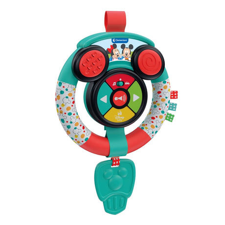 CLEMENTONI - Volant d'activités - Disney -  Sons et lumieres - Des 6 mois - Stimule la motricité fine et le développement cognitif
