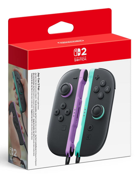 Paire de manettes Joy-Con 2 Violet Clair & Vert Clair pour Nintendo Switch 2