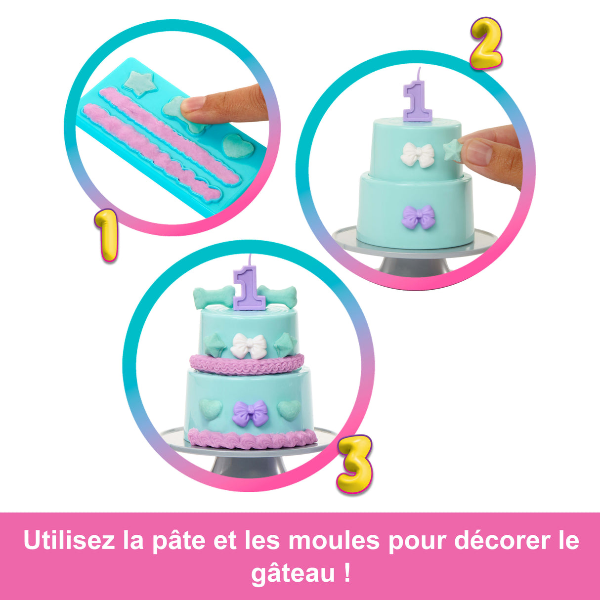 BARBIE Party unboxed chien bleu - JFG72