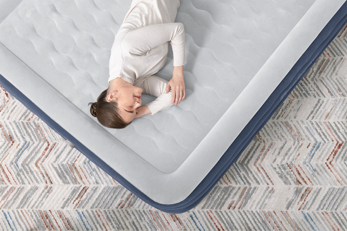 BESTWAY Bestway Lit gonflable 2 places TruLeisure pompe électrique intégrée 203x152x51cm