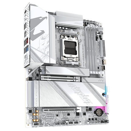 Carte mere - GIGABYTE - X870 A ELITE X ICE X870 X3D - Format ATX - Chipset AMD X870 - DDR5 & PCIe 5.0