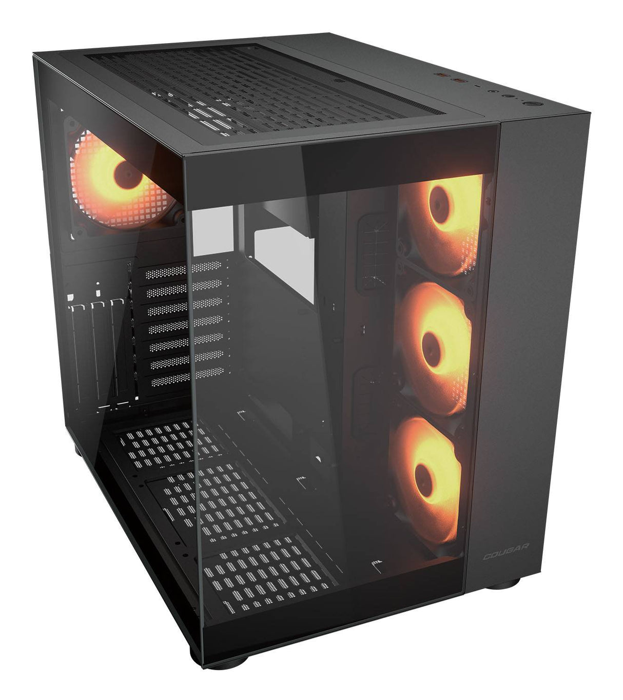 Boitier Moyen Tour ATX Cougar FV150 RGB avec panneaux vitrés (Noir)