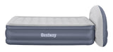 Matelas gonflable - BESTWAY - 671BD Queen - Pompe électrique intégrée - Tete de lit LoungeLux - Tritech durable