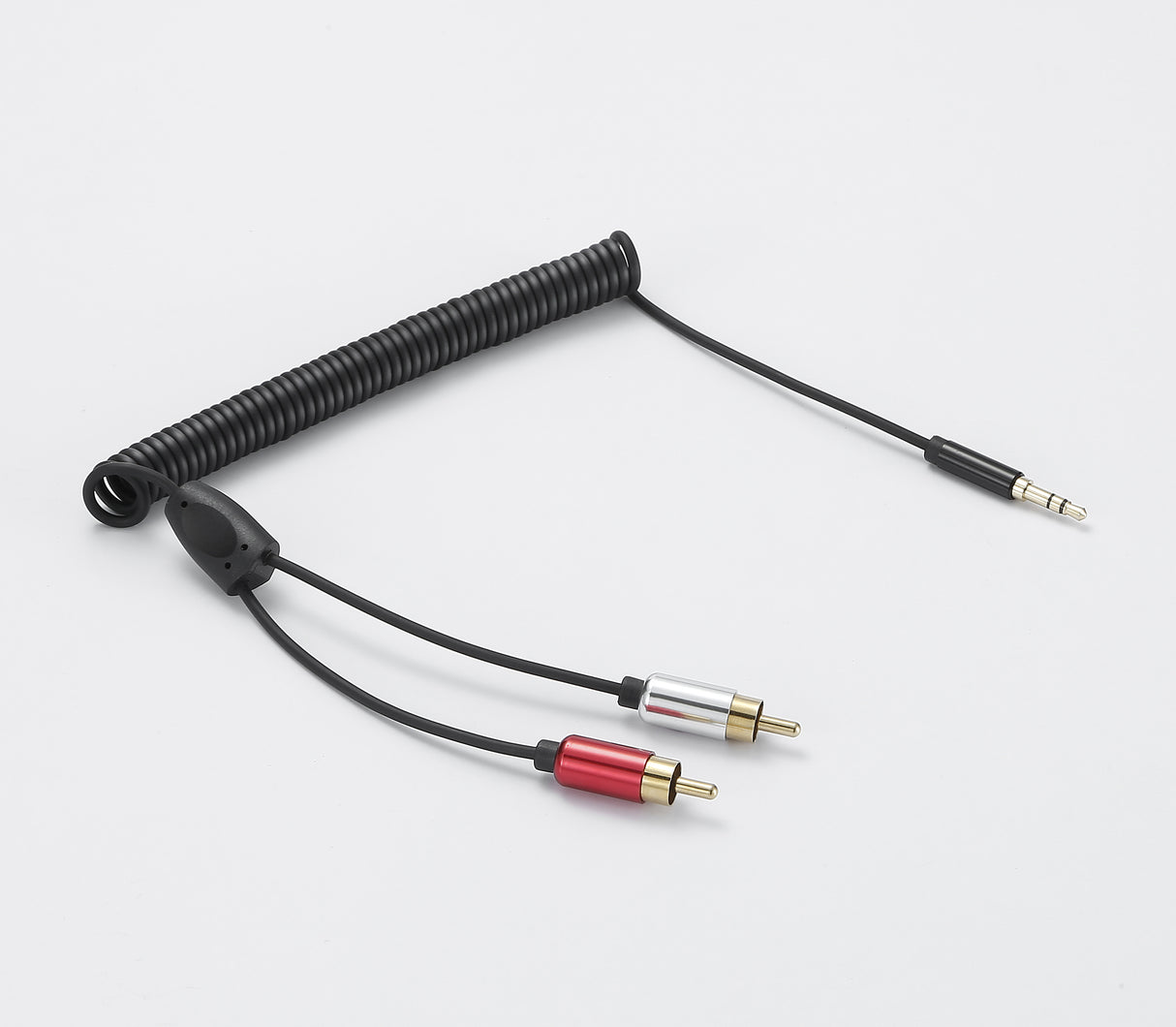 C ble Jack m le 3.5mm / 2 RCA torsadé 2m - noir