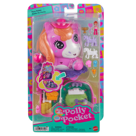 Polly Pocket-Coffret Poney Rodéo-Jouet De Voyage - 4 ans+- JCR39