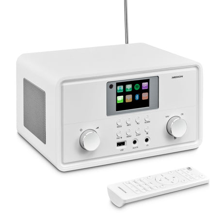 Radio Internet - MEDION - DAB - Bluetooth - 2x10W RMS - Blanc
