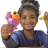 PlayDoh Mes Glaces Arc-en-Ciel, Pâte a modeler, Machine a Creme Glacée factice, 5 pots de 56 g  et accessoires, des 3 ans