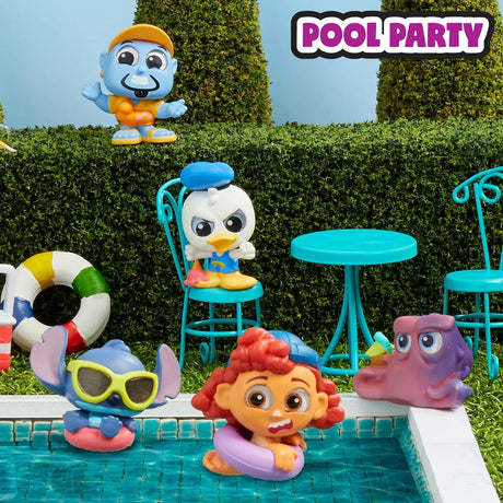 Doorables Coffret 4 mini-figurines DISNEY, Let's Party Multi Peek, Modele aléatoire a collectionner, Des 5 ans