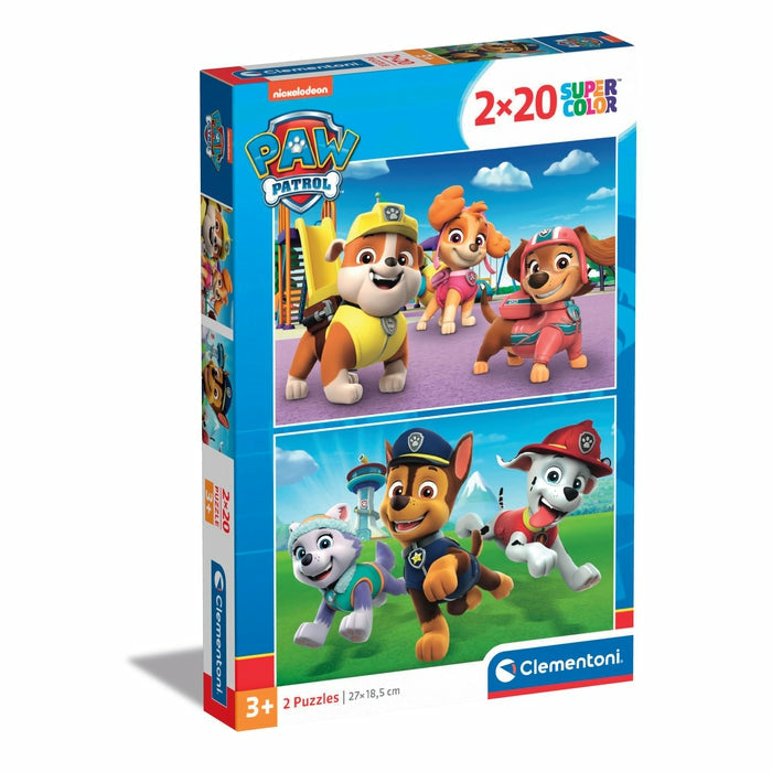 Puzzle 2 x 20 pieces :  Pat' Patrouille (Paw Patrol)