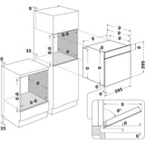 Four encastrable - Pyrolyse + Hydrolyse - Multifonction Chaleur pulsée - WHIRLPOOL - OMR58RU0SX - Inox - Porte froide