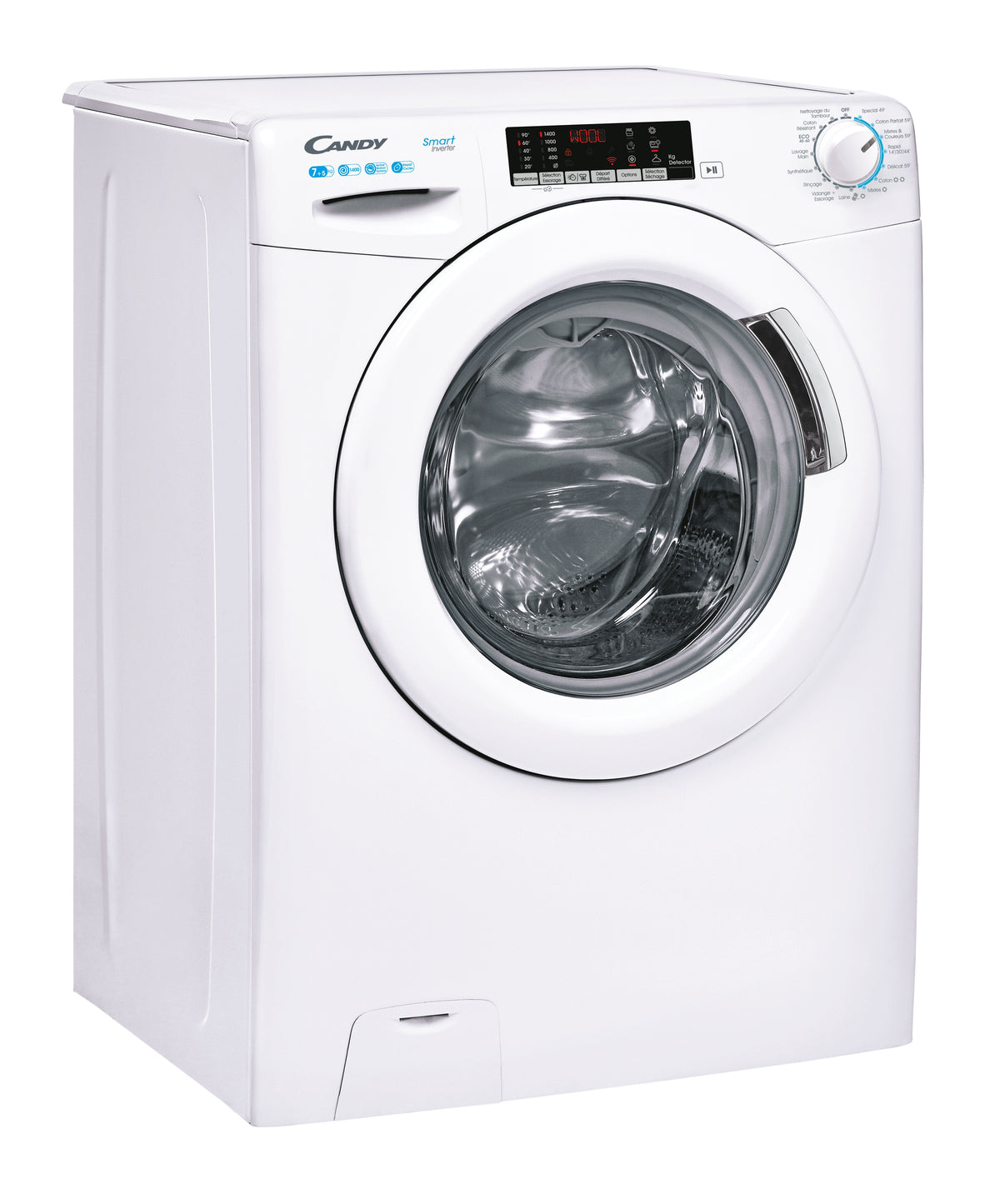 Lave-linge séchant CANDY CSW 475TWME/FR - 7 / 5 kg - Induction - 1400 trs/min - Blanc