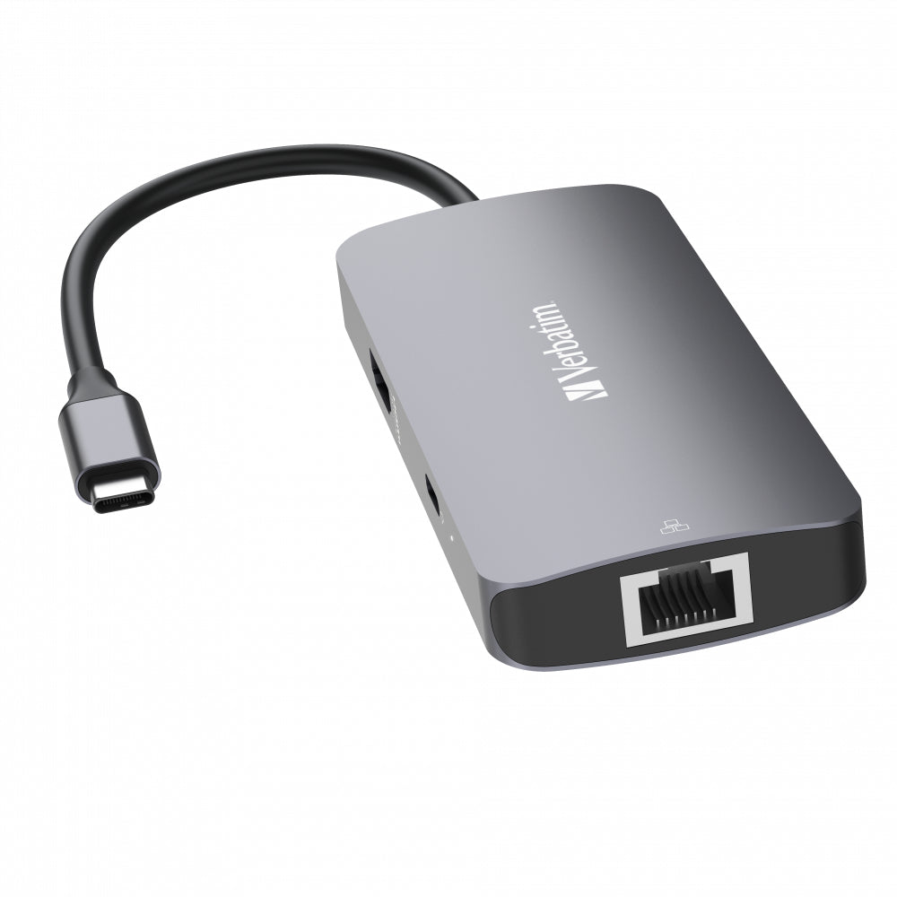 Station d'accueil portable USB-C 3.2 Verbatim Hub Pro Multiports 5 (Gris)