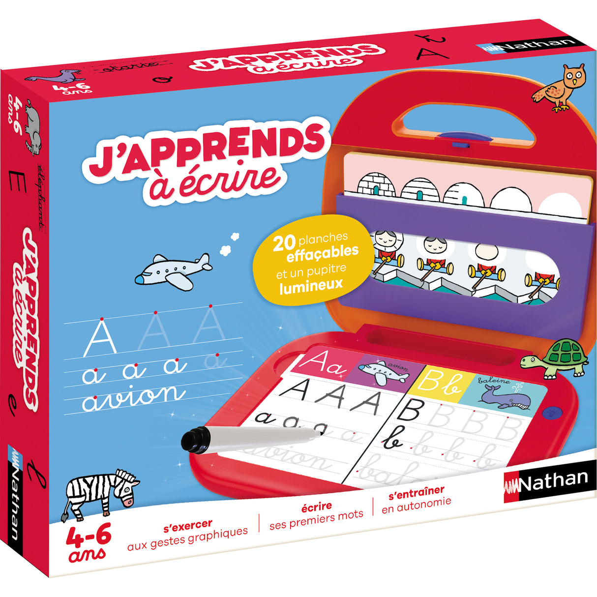 Jeu éducatif - NATHAN - J'apprends a écrire 2.0 - Gestes préparatoires et apprentissage des lettres