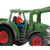 Tracteur et remorque, Coffre schleich avec 1 tracteur, 1 rremorque,  1 figurine humaine articulée, 1 figurine chien, pour enfants