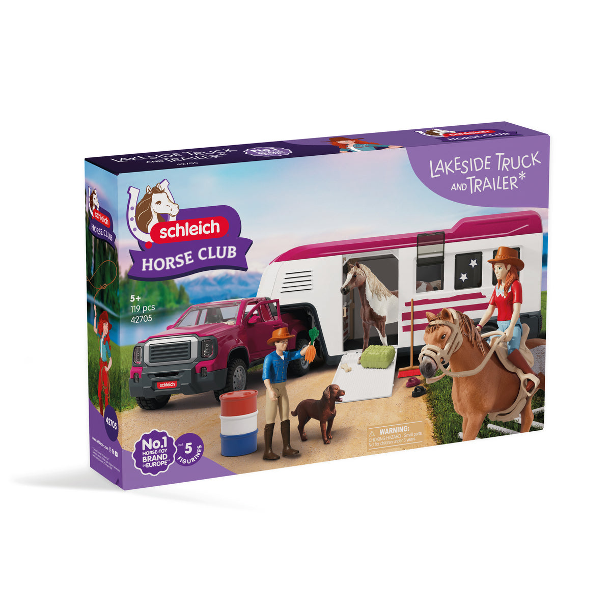 Coffret Pick-up et sa grande remorque équestre, Schleich 42705 Gamme Horse Club