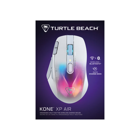 Souris gaming sans fil - TURTLE BEACH - Kone XP Air - Avec station de charge - Blanc