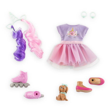 Poupée mannequin - COROLLE - Luna Licorne - 28 cm - 4 accessoires - Mixte