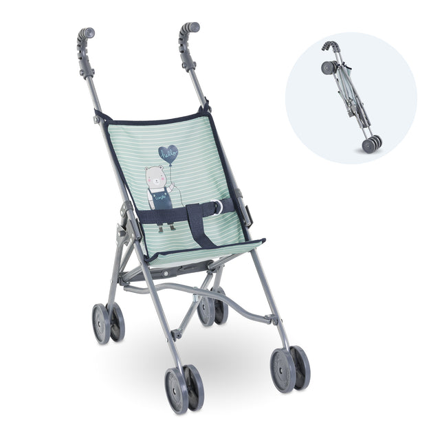 Poussette canne - COROLLE - Sauge - Légere - Pliable - Pour poupons 36/52 cm