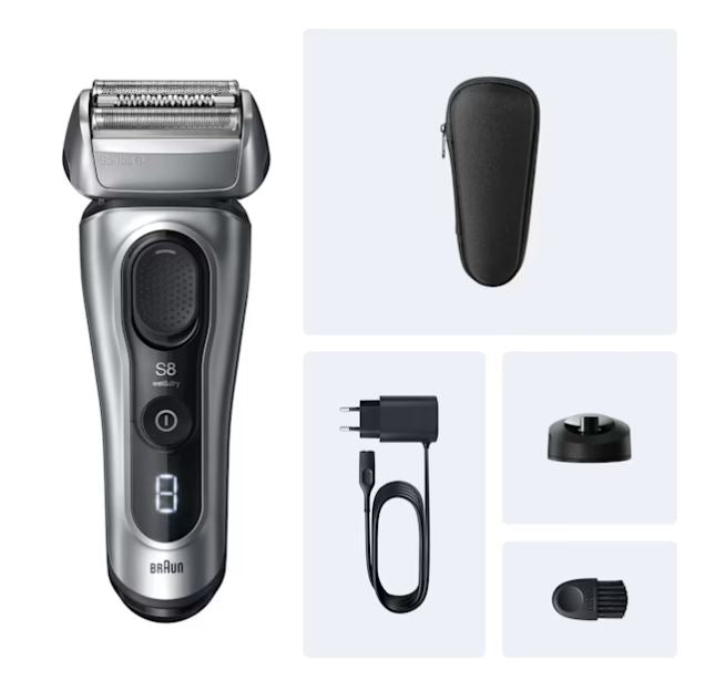 Rasoir électrique BRAUN Series 8 - Noir - Autonomie 60 minutes - Charge rapide 5 minutes