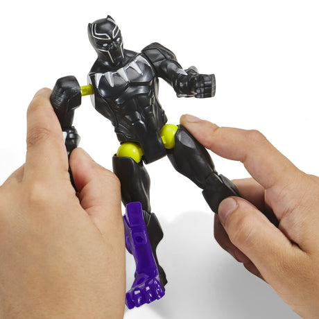 MixMashers Black Panther, figurine 12 cm personnalisable a mélanger et combiner avec accessoires, Marvel, des 4 ans
