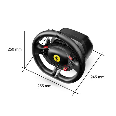 Volant + pédalier - Thrustmaster - T98-P Ferrari 296 GTB - Sans systeme audio - USB filaire - Noir