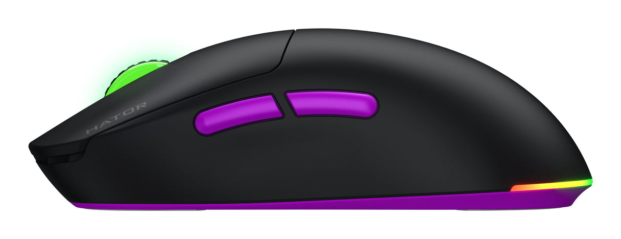 Souris sans fil Gamer Hator Quasar 3 Ultra 8K RGB (Noir)