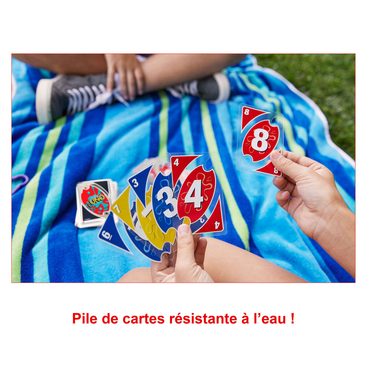 Mattel Games - UNO H20 TO GO - Uno Sport Jeu De Cartes - Jeu De Cartes Famille - 7 Ans Et + - P1703 - Jeux de cartes mattel uno P170