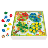 Jeu éducatif - GOULA - Arbres a compter - Pommes en bois et dés