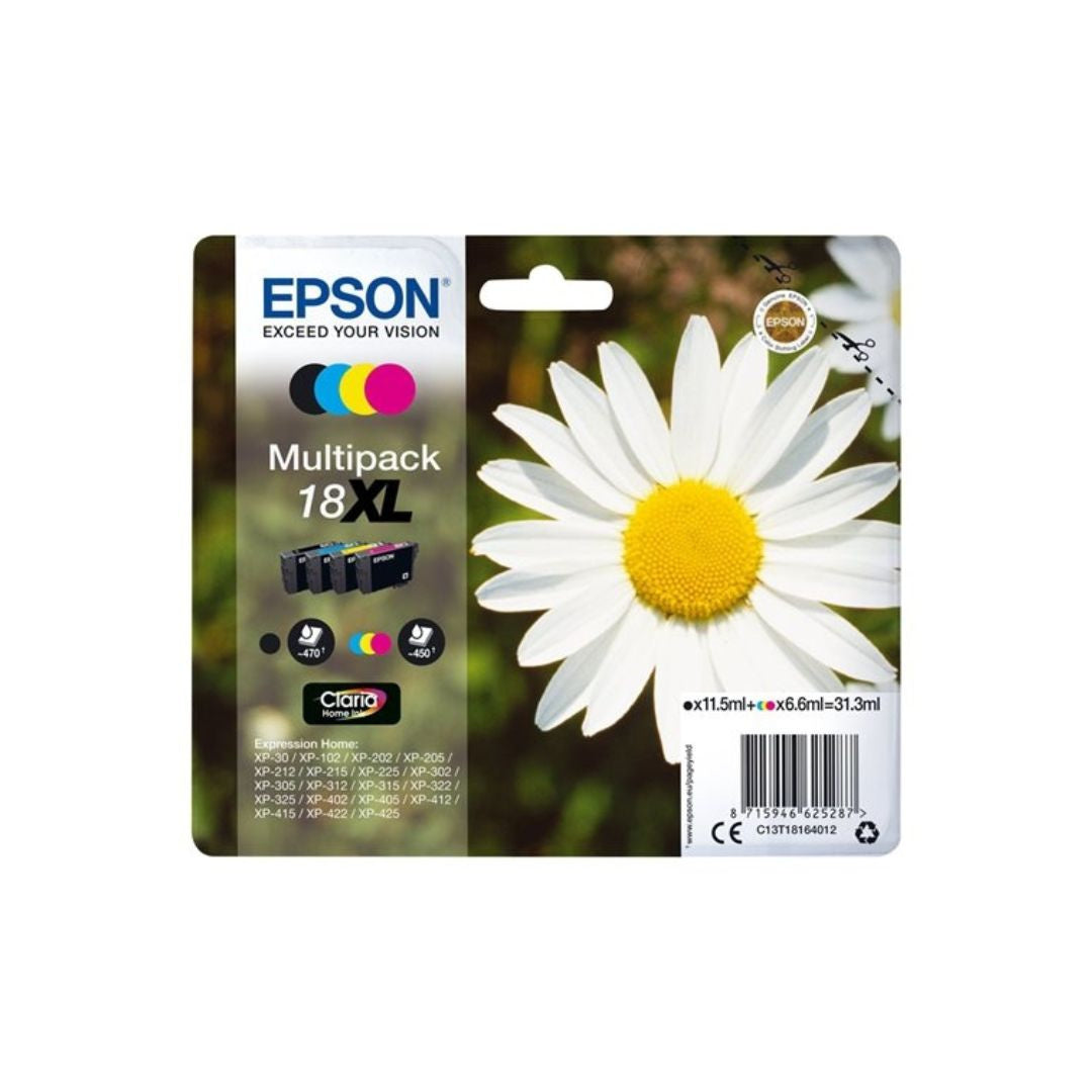 EPSON Multipack P querette 18XL Encres Claria Home N,C,M,J XL 31,3ml