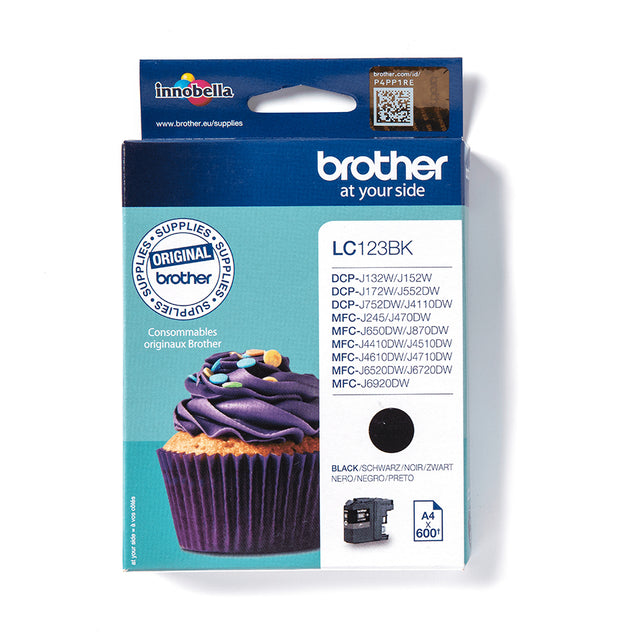Cartouche d'encre Brother LC123BK (Noir)
