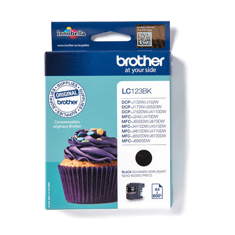 Cartouche d'encre Brother LC123BK (Noir)