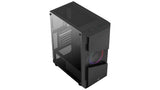 Boitier Moyen Tour ATX AeroCool Menace Saturn F RGB avec panneau vitré (Noir)