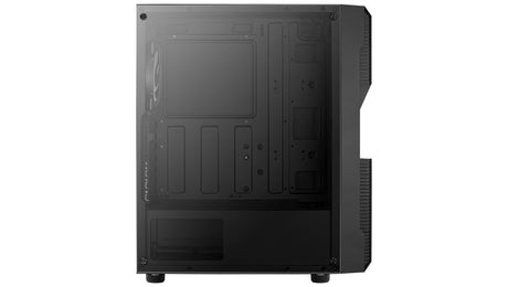 Boitier Moyen Tour ATX AeroCool Menace Saturn F RGB avec panneau vitré (Noir)