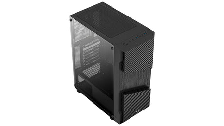 Boitier Moyen Tour ATX AeroCool Menace Saturn F RGB avec panneau vitré (Noir)