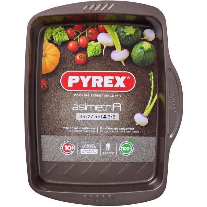 Plat a four - PYREX - 1452053 - Rectangulaire - En acier - 35 x 27 cm