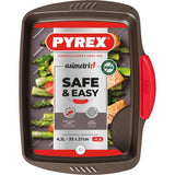 Plat a four - PYREX - 1452053 - Rectangulaire - En acier - 35 x 27 cm