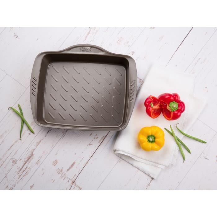 Plat a four - PYREX - 1452053 - Rectangulaire - En acier - 35 x 27 cm