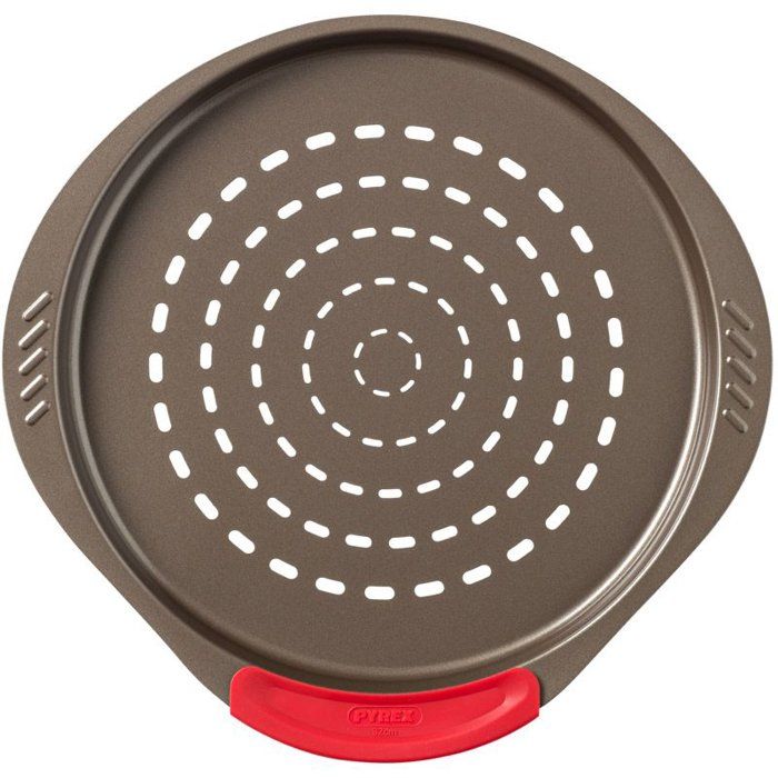 Plat a pizza - PYREX - 1452055 - En métal perforé - 32 cm